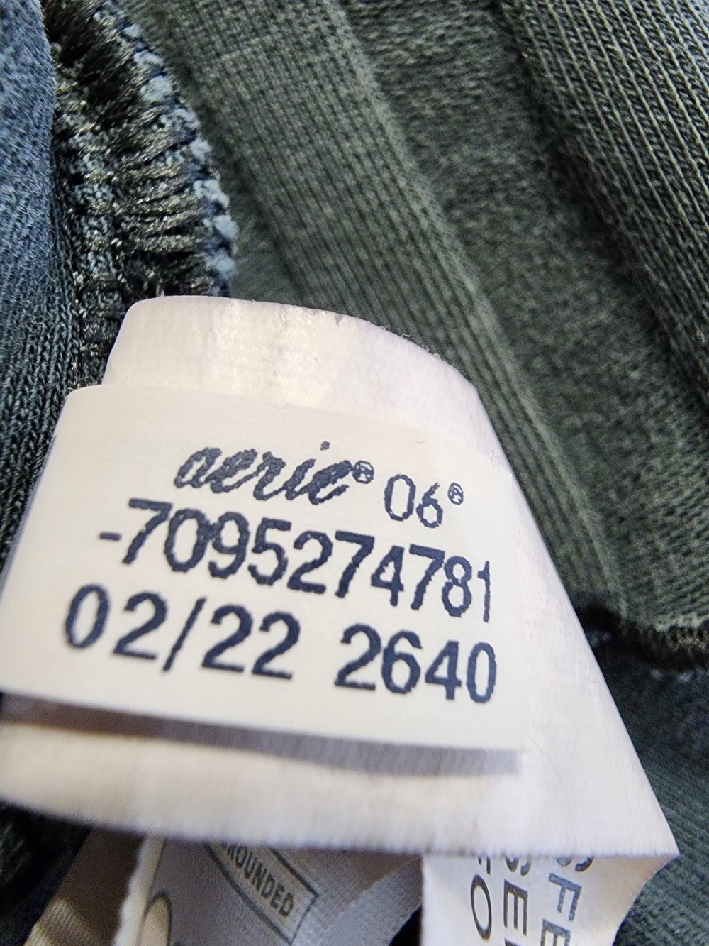 OFFLINE by Aerie Ribbed Crop Tank Top Gray Cotton Stretch Small - Picture 9 of 9